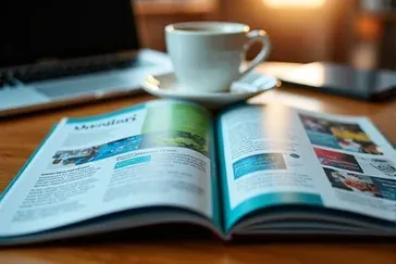 Broszura reklamowa: Rozwiąż krzyżówkę skutecznego marketingu i projektowania
